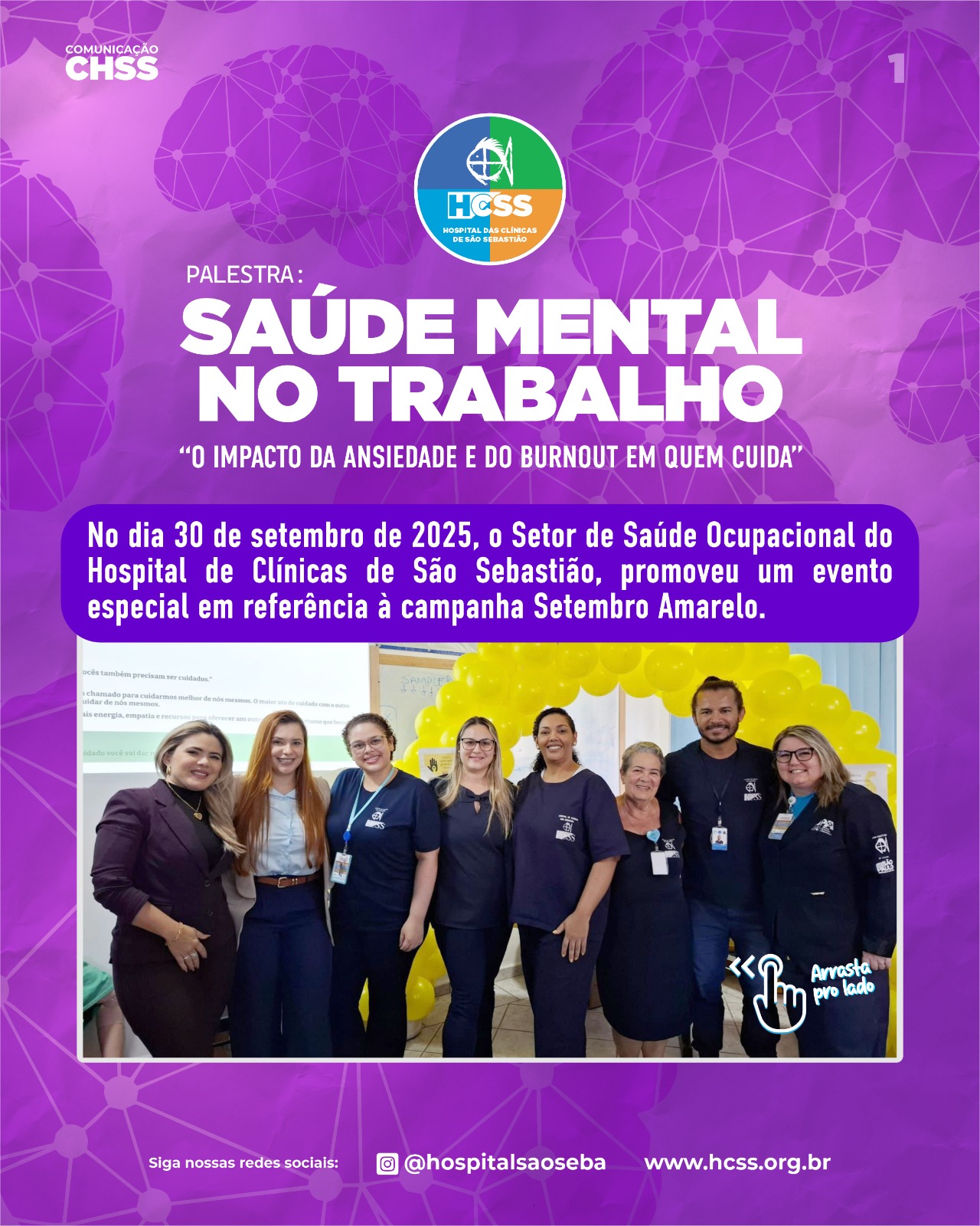 Notícia sobre saúde mental